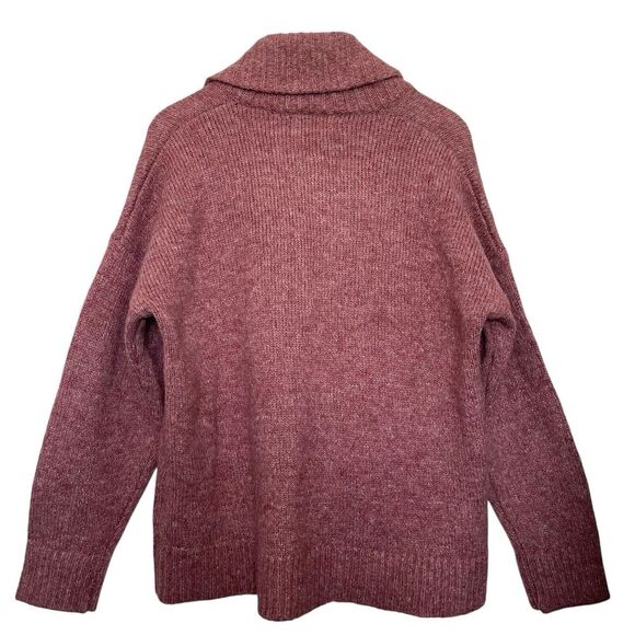 Old Navy Oversized Button Front Shawl Cardigan Wool Blend Boho Size Medium - Picture 2 of 5